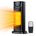 DUEDE Space Heater, 1500W Electric PTC Ceramic Heater for Indoor Use with Thermostat & 4 Fan Mode, 12H Timer, Remote, 2026 Upgraded Fast & Safety Portable Heat for Bedroom, Living Room